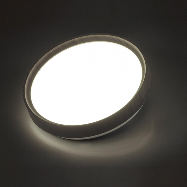 7627/DL PALE SN 122 Светильник пластик/венге под дерево LED 48Вт 3000-6300K D400 IP43 пульт ДУ WOODI, изображение 5
