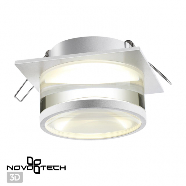 370917 SPOT NT22 342 белый Светильник встраиваемый IP20 GU10 9W 220V GEM, изображение 3