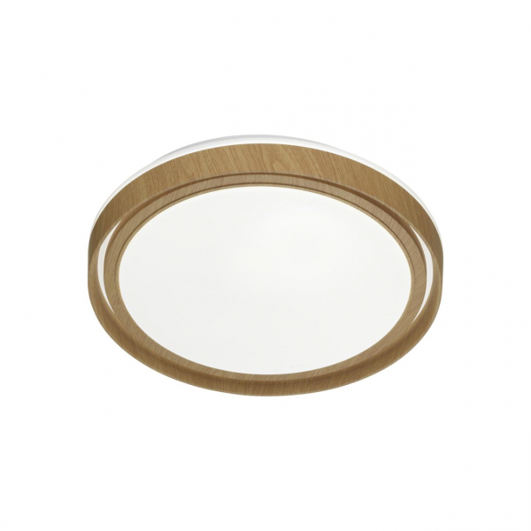7640/DL BASICA SN 116 Светильник пластик/корич. под дер. LED 48Вт 4000K D390 IP43 RUX WOOD, изображение 2