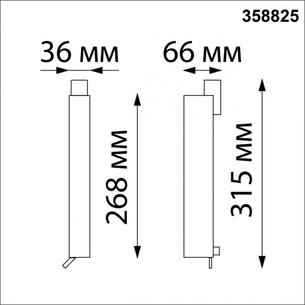 358825 PORT NT22 112 черный Светильник трековый однофазный трехжильный IP20 LED 4000K 18W 220V ITER, изображение 3