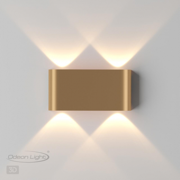 Бра 3893/4WL MAGNUM золото LED 4W 3000K, изображение 4