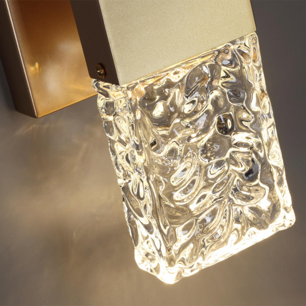 4364/5WL HIGHTECH ODL23 241 матовое золото/металл/стекло Настенный св-к IP20 LED 10W 612Лм 3000K RICCI, изображение 4