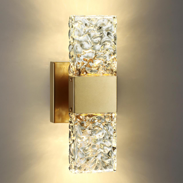 4364/5WL HIGHTECH ODL23 241 матовое золото/металл/стекло Настенный св-к IP20 LED 10W 612Лм 3000K RICCI, изображение 3