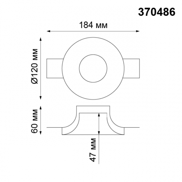 370486 SPOT NT19 179 белый Встраиваемый под покраску светильник IP20 GU10 50W 220V YESO, изображение 3
