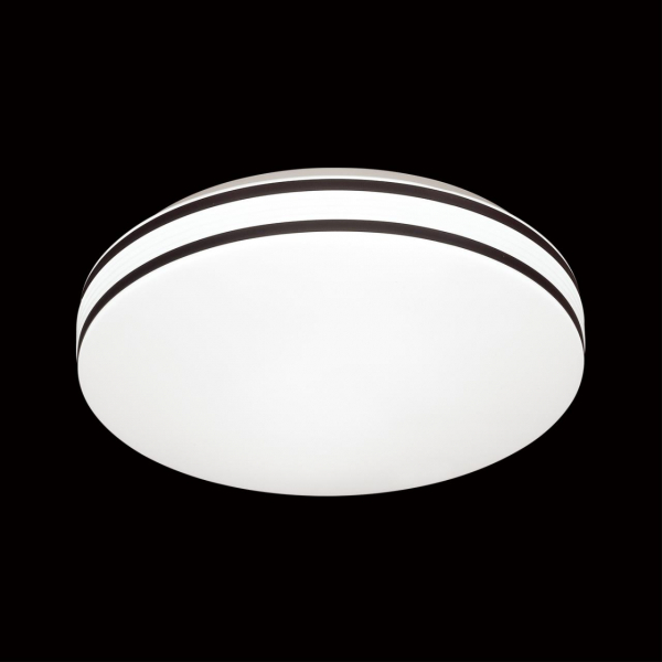 3056/EL COLOR SN 017 Светильник пластик/белый/черный LED 72Вт 3000-6500К D480 IP43 пульт ДУ/RGB/LampSmart LOBIO RGB, изображение 3