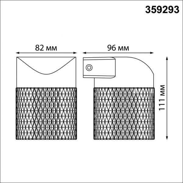 359293 STREET NT24 000 черный Светильник ландшафтный настенный IP65 LED 7W 4000K 175-265V ESTIMA, изображение 7