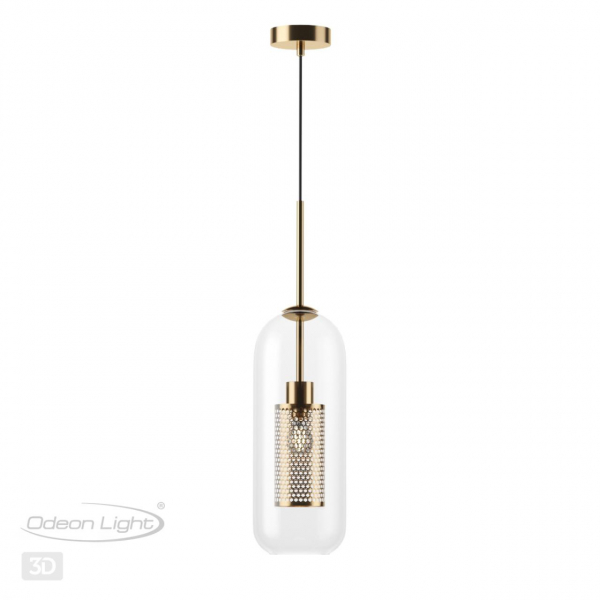 4940/1 PENDANT ODL22 335 античн.бронза/металл/прозрачный/стекло Подвес E27 1*40W CLOCKY, изображение 6