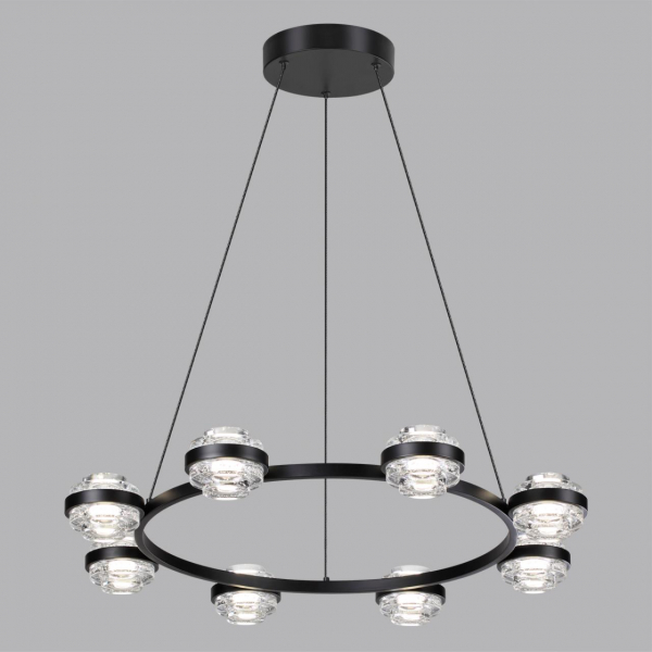 5031/50L L-VISION ODL24 391 чёрный/металл/акрил Люстра LED 50W 4000K 4310лм KLOT, изображение 3