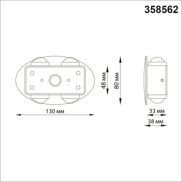 358562 STREET NT21 378 темно-серый Ландшафтный настенный светильник IP54 LED 4000K 4W 85-265V CALLE, изображение 4
