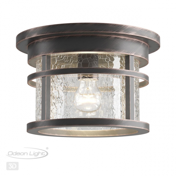 4044/1C NATURE ODL18 657 коричневый/патина Уличный потолочный светильник IP44 E27 60W 220V VIRTA, изображение 4