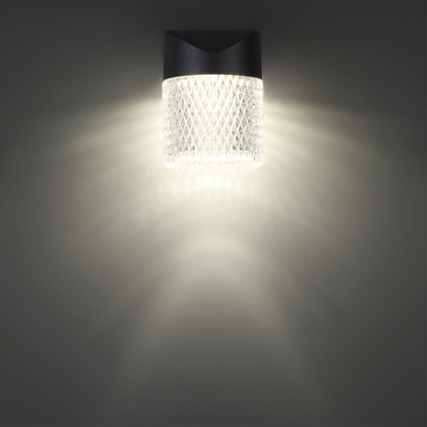 359293 STREET NT24 000 черный Светильник ландшафтный настенный IP65 LED 7W 4000K 175-265V ESTIMA, изображение 2