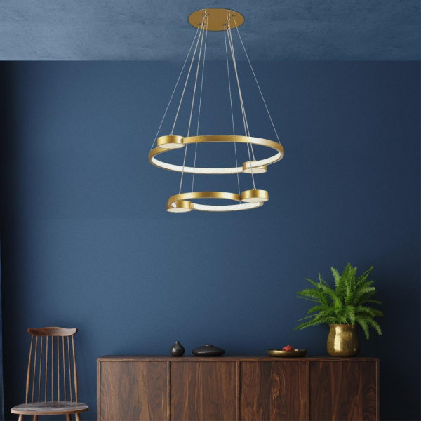 Люстра 5247/79L SHERIDAN зол LED 79W 3000-6000K, изображение 4