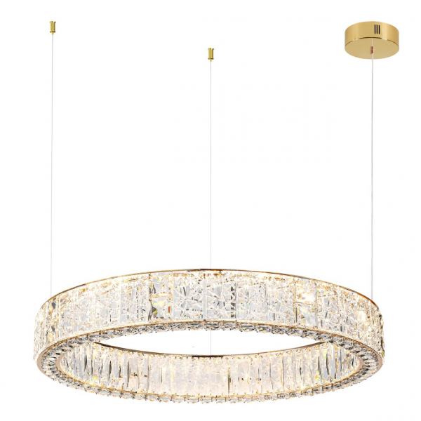 5071/100L HALL ODL24 493 золото/прозрачный/металл/хрусталь/стекло Люстра LED 100W 3700K VERSION, изображение 2