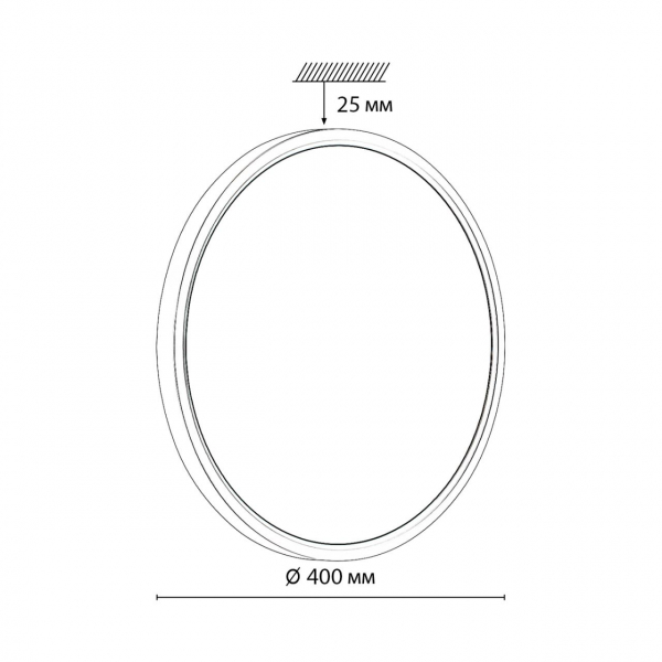 7659/32L MITRA LED SN 52 Светильник пластик/белый LED 32Вт 3000/4000K D400 IP40 ALFA WHITE, изображение 12