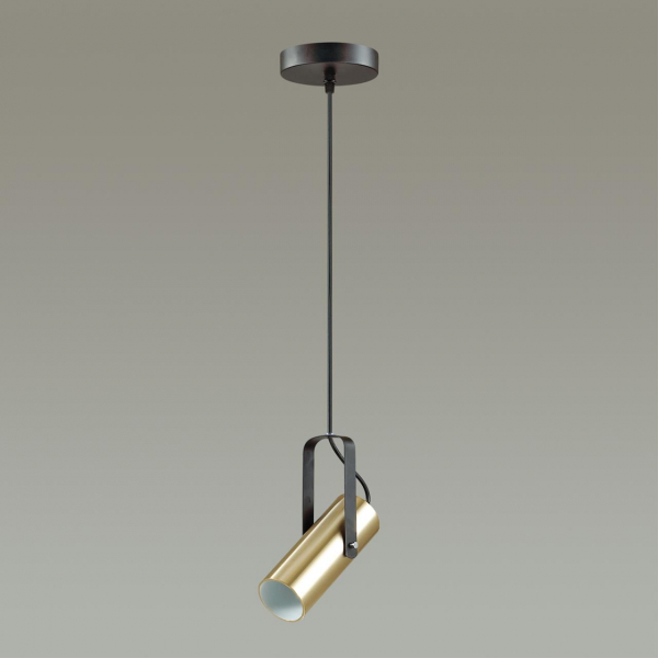 3714/1 MODERNI LN19 162 золотой, чёрный Подвес GU10 LED 1*5W 220V CLAIRE, изображение 2