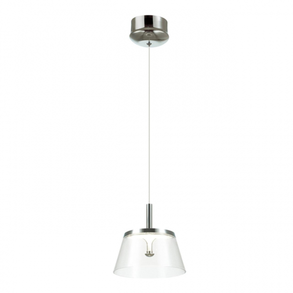 4108/7L L-VISION ODL19 95 белый/хром/прозрачный Подвес LED 7W ABEL