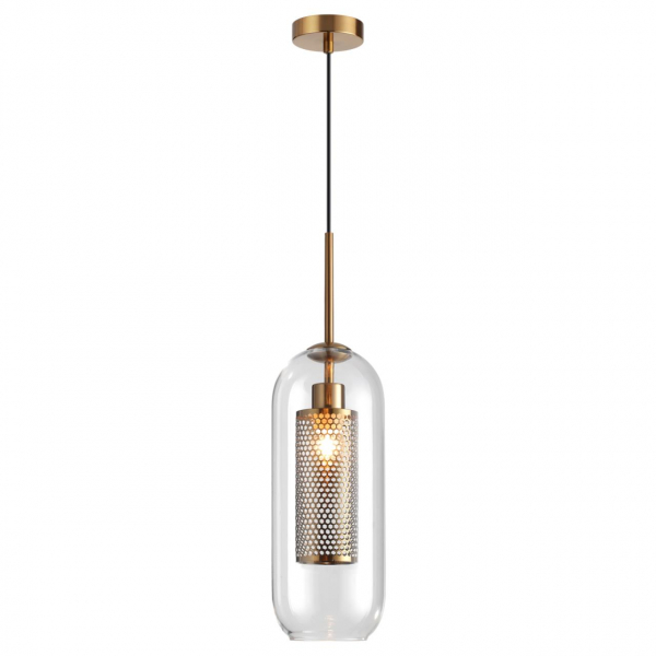 4940/1 PENDANT ODL22 335 античн.бронза/металл/прозрачный/стекло Подвес E27 1*40W CLOCKY, изображение 2