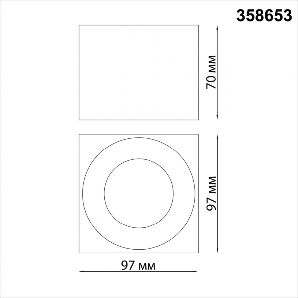 Софит 358653 PATERA белый LED 12W 4000К, изображение 5