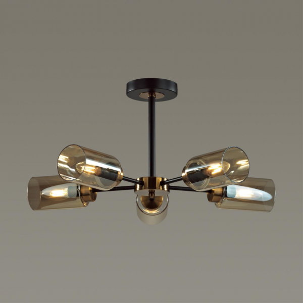 5640/5C COMFI LN23 233 чёрный, бронза Люстра потолочная E14 4*40W 220V DALLIN, изображение 2