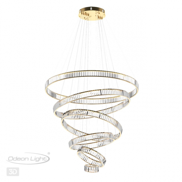5015/260L L-VISION ODL23 487 золотой/прозрачный металл/хрусталь Люстра LED 260W 4000K 26000Лм VEKIA, изображение 6