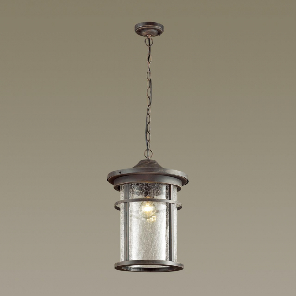 4044/1 NATURE ODL18 657 коричневый/патина Уличный светильник-подвес IP44 E27 60W 220V VIRTA, изображение 3