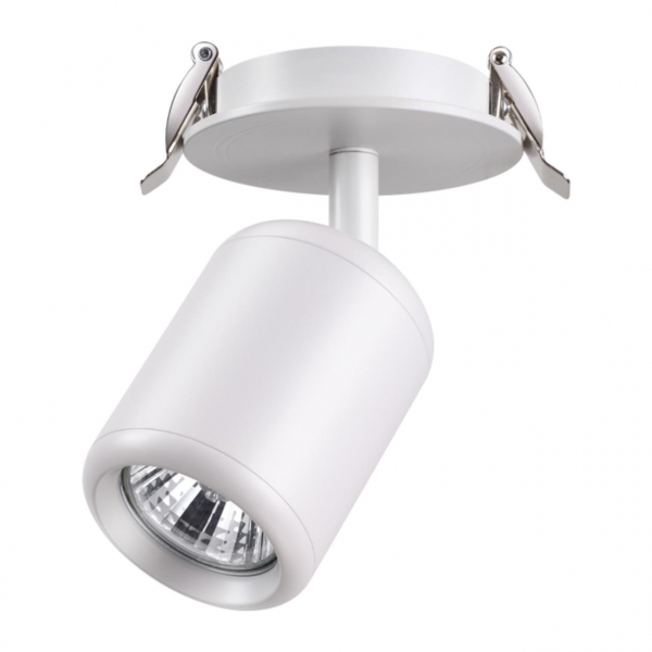 370452 SPOT NT19 316 белый Встраиваемый светильник IP20 GU10 50W 220V PIPE