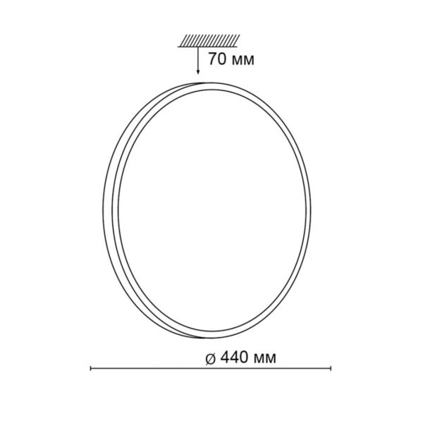 2089/DL PALE SN 079 Светильник пластик/белый/бронза LED 48Вт 3000-6300K D440 IP43 пульт ДУ LOTA BRONZE, изображение 5