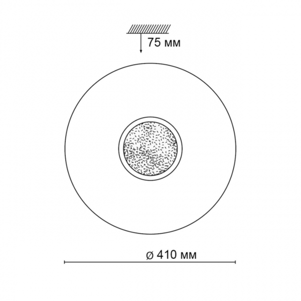 2074/DL PALE SN 069 Светильник пластик/белый/хром/прозрачный LED 48Вт 3000-6300K D410 IP43 пульт ДУ LAZANA, изображение 5