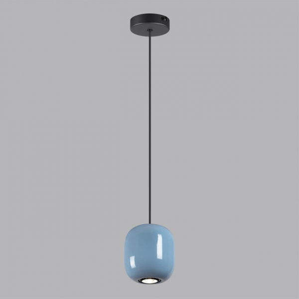 5053/1B PENDANT ODL24 311 черный/голубой/металл Подвес GU10 LED 4W OVALI, изображение 3