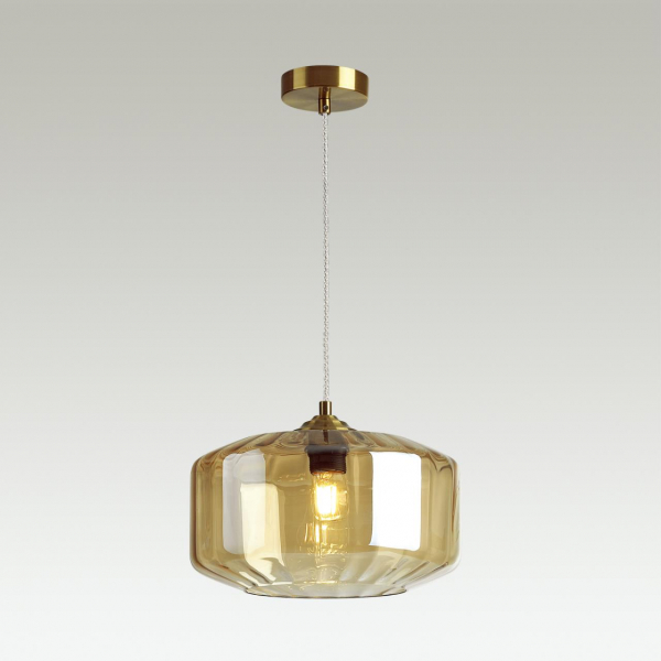 4747/1 PENDANT ODL21 365 янтарный/бронзовый Подвес E27 60W BINGA, изображение 3