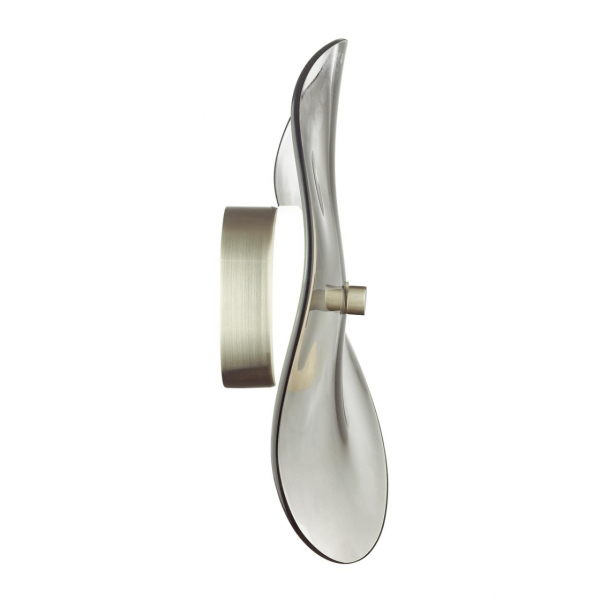 4858/5WL L-VISION ODL_EX21 97 никель/дымчатый/стекло Настенный светильник LED 1*5W 3500K FLUENT, изображение 2