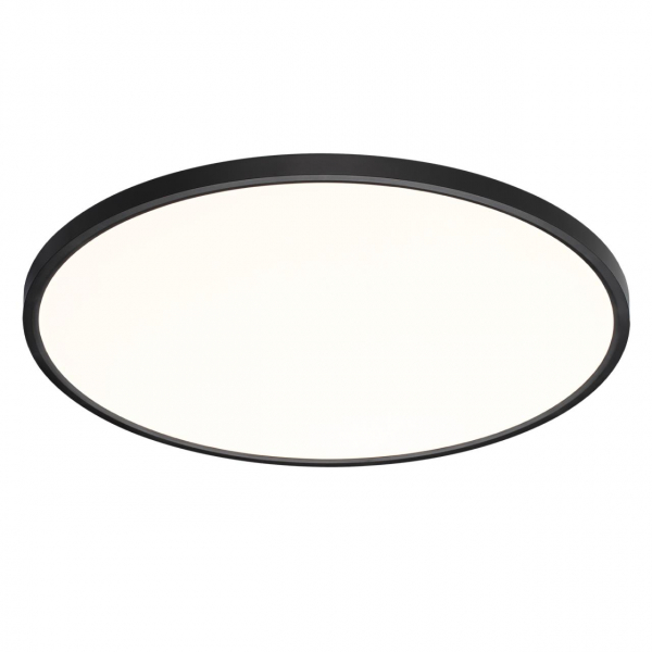 7660/48L MITRA LED SN 54 Светильник пластик/белый/черный LED 48Вт 3000/4000K D600 IP40 ALFA BLACK, изображение 2