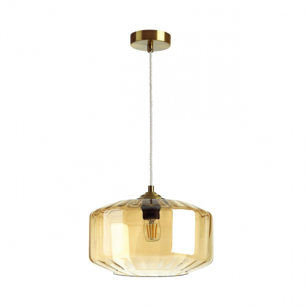 4747/1 PENDANT ODL21 365 янтарный/бронзовый Подвес E27 60W BINGA