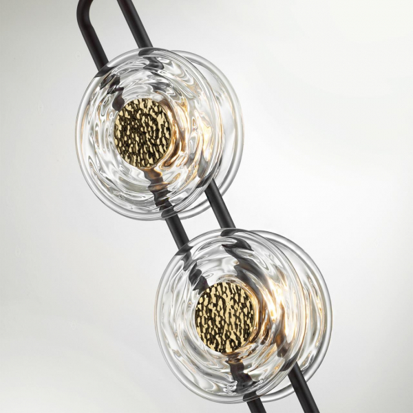 5407/23L MODERN ODL_EX24 27 черный/золотой/металл/стекло Подвес LED 23W 3000K 1940Лм MAGNET, изображение 5