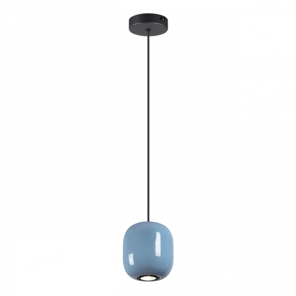 5053/1B PENDANT ODL24 311 черный/голубой/металл Подвес GU10 LED 4W OVALI, изображение 2