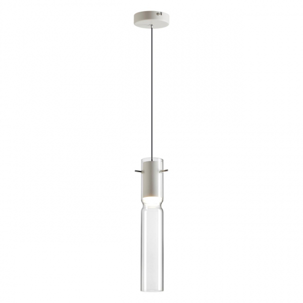 5058/5LB PENDANT ODL24 323 белый/прозрачный/металл/стекло Подвес LED 5W 3000K SCROW, изображение 2