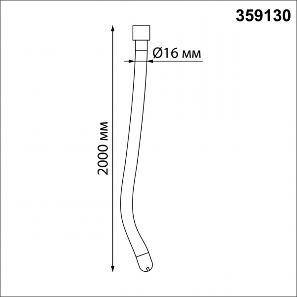 359130 KONST NT23 188 черный Светильник светодиодный IP20 LED 3000K 25W 170-265V 2500Лм RAMO, изображение 6