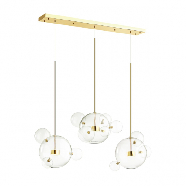 4640/36L L-VISION (В 3-Х КОРОБКАХ) ODL21 331 золотой/прозрачный Люстра LED 36W 4000K BUBBLES, изображение 2