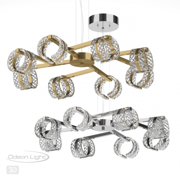 5029/53L L-VISION ODL24 455 хром/металл/акрил Люстра LED 53W 4000K 3744лм MIRAGE, изображение 5