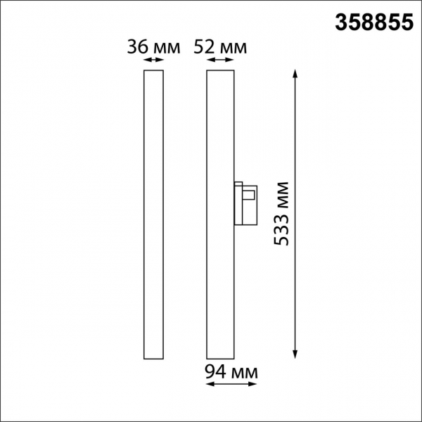 358855 PORT NT22 142 черный Светильник трехфазный трековый светодиодный IP20 LED 4000K 30W 220V ITER, изображение 4
