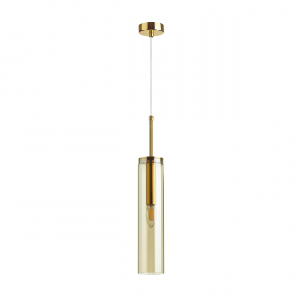 4693/1 PENDANT ODL20 341 золотой/янтарный Подвес E14 1*40W KLUM