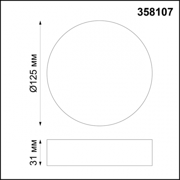 358107 OVER NT19 238 белый Накладной светильник IP20 LED 4000K 10W 85-265V ORNATE, изображение 3