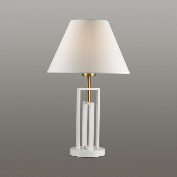 5291/1T NEOCLASSI LN23 192 белый, латунь Настольная лампа E27 1*60W 220V FLETCHER, изображение 2