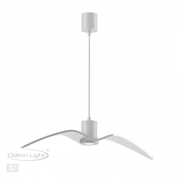 4904/1B PENDANT ODL22 333 белый/стекло Подвес GU10 1*5W BIRDS, изображение 7