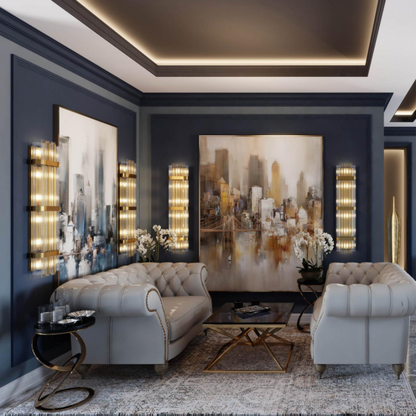 4853/6W HALL ODL_EX21 93 золото/стекло Настенный светильник E14 6*40W высота 1170см EMPIRE, изображение 4