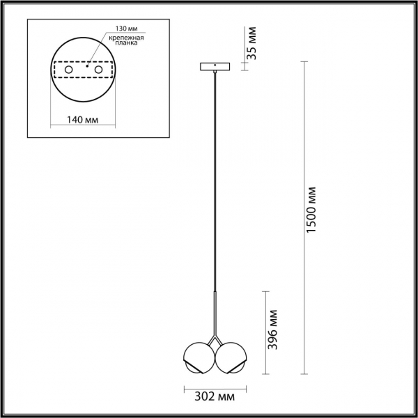 4227/12LA L-VISION ODL21 255 золотистый/металл Подвесной светильник IP20 LED 12W 600Лм 3000К MIA, изображение 6