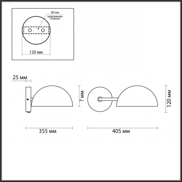 5293/1WA LOFTI LN23 223 черный, золотой Бра с выкл. E27 1*60W 220V KENT, изображение 5