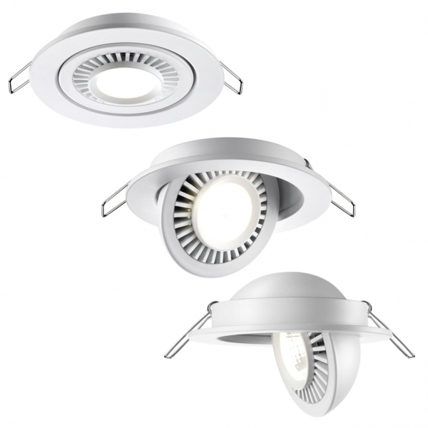358815 SPOT NT21 278 белый Светильник встраиваемый светодиодный IP20 LED 9W 770Лм 4000K 220V GESSO, изображение 5