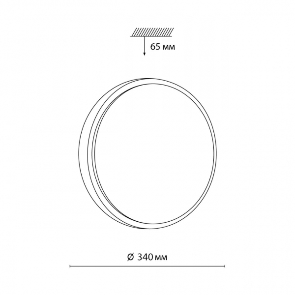 7607/CL PALE SN 118 Светильник пластик/белый/бежеый под дерево LED 30Вт 4000К D340 IP43 LOSTA, изображение 6