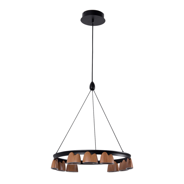 4266-9P, подвесная люстра, D480xH150/1610, LEDx40W, 1720LM, 4000K, included, изображение 2